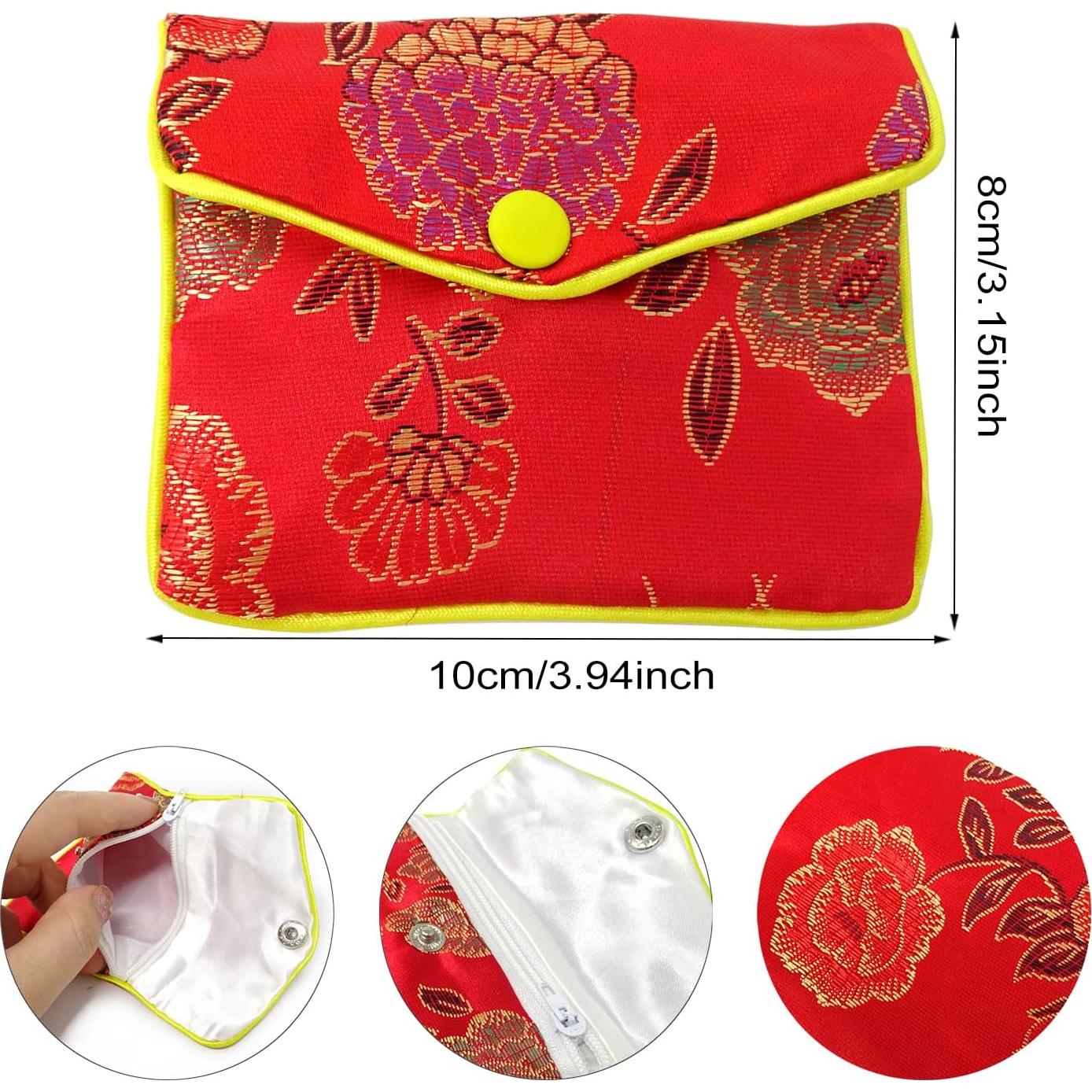 Bolsa de Seda para Joyería Honbay 12PCS Brocade Bordada M