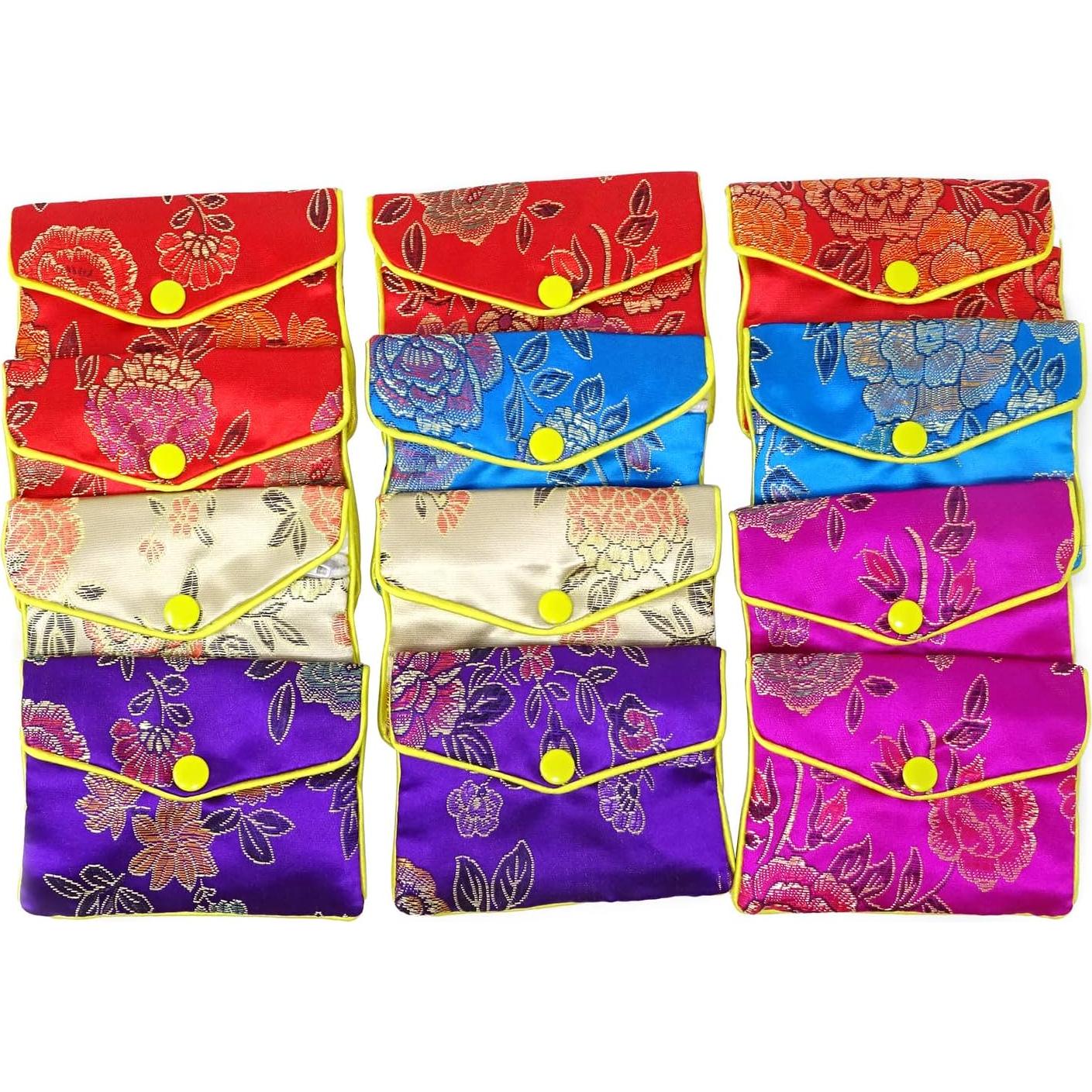 Bolsa de Seda para Joyería Honbay 12PCS Brocade Bordada M