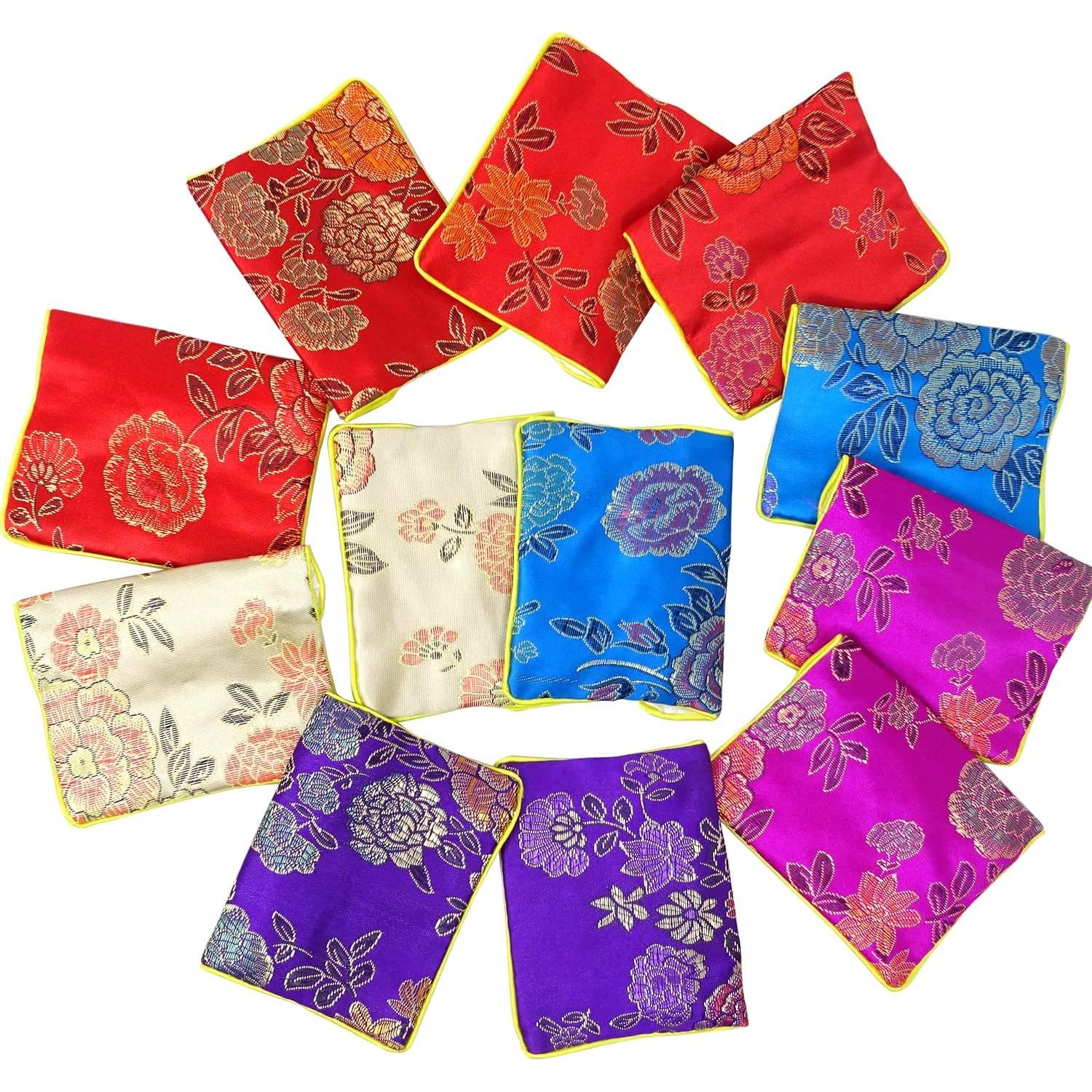 Bolsa de Seda para Joyería Honbay 12PCS Brocade Bordada M