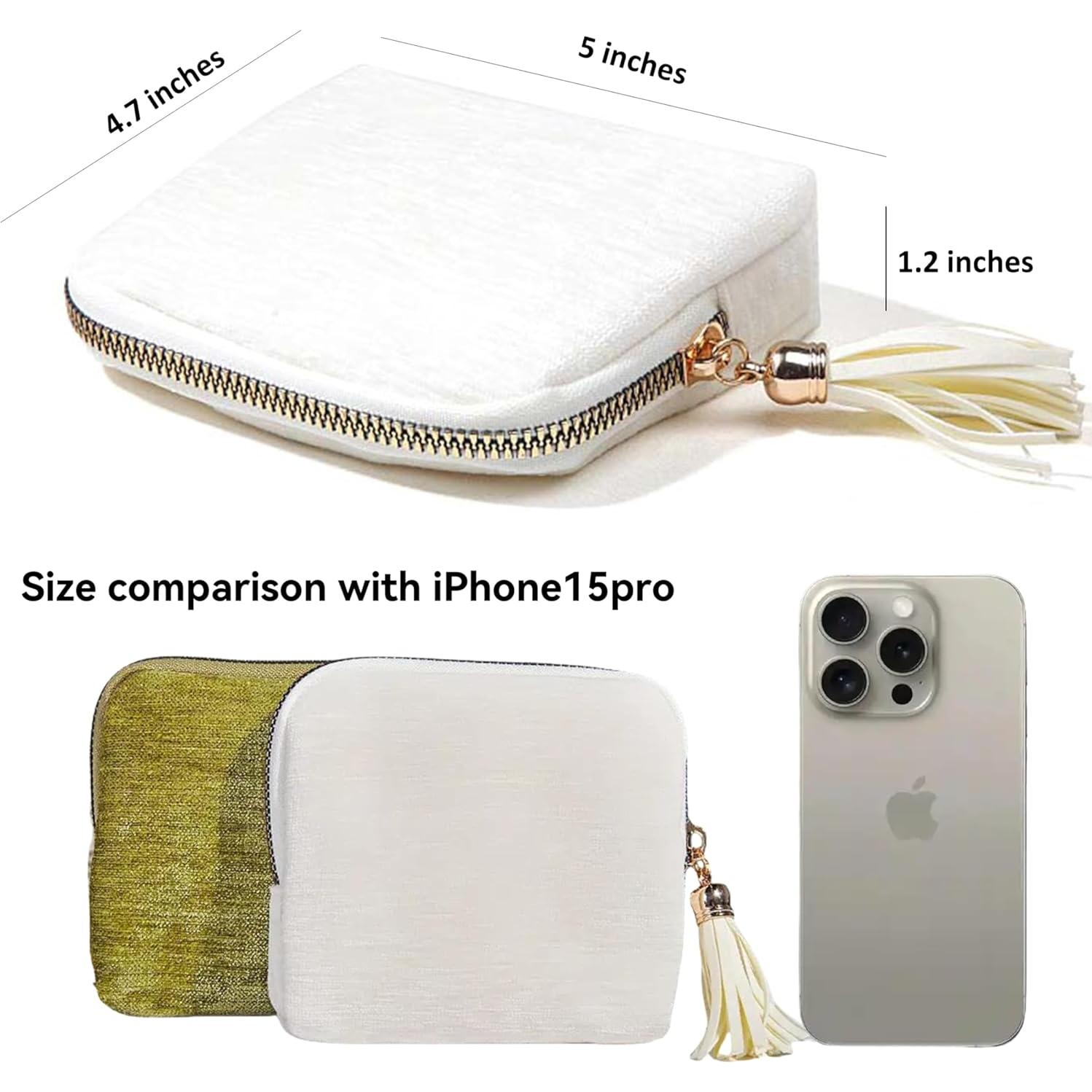 Estuche de Joyería de Viaje Podafu Blanco Marfil Compacto