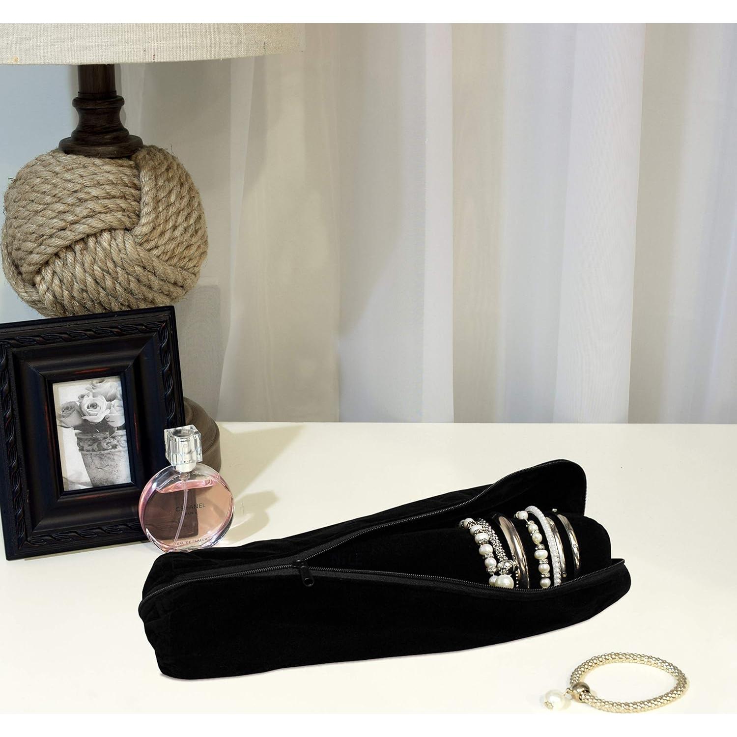 Rollo de Joyería Portátil MOOCA Negro para Pulseras y Relojes