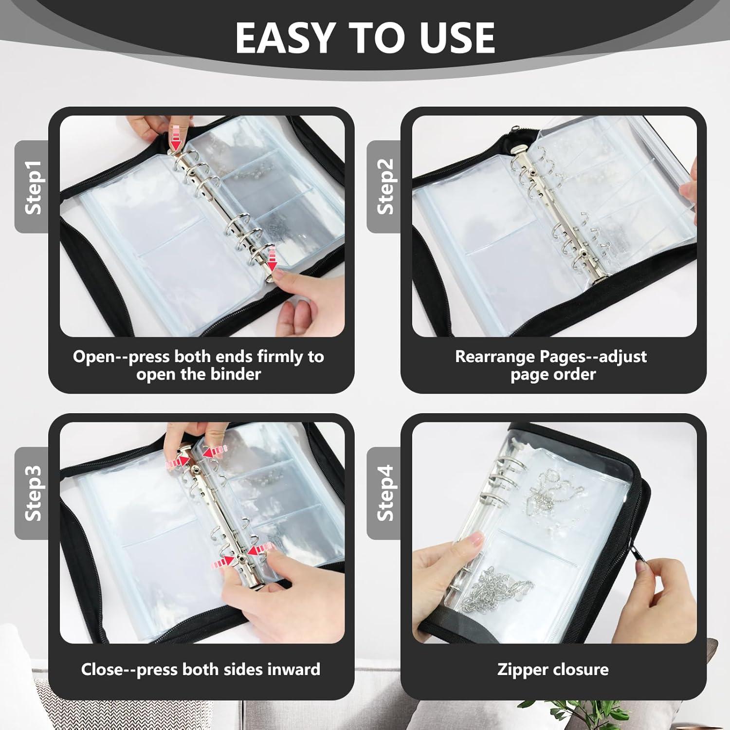 Organizador de Joyería de Viaje Frutain con 20 Bolsillos