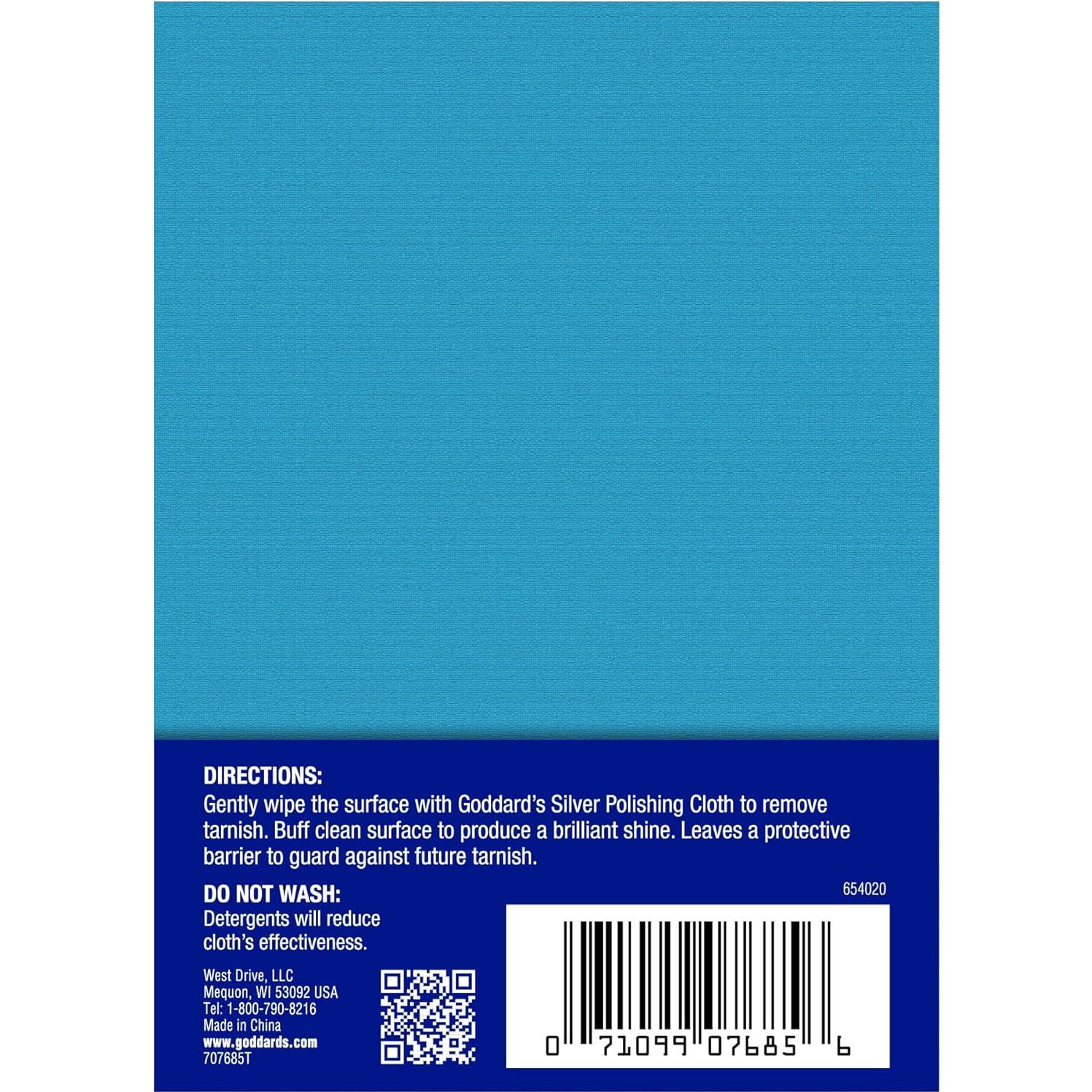 Paño de Pulido de Plata Goddard - 1 Unidad, Antideslustre