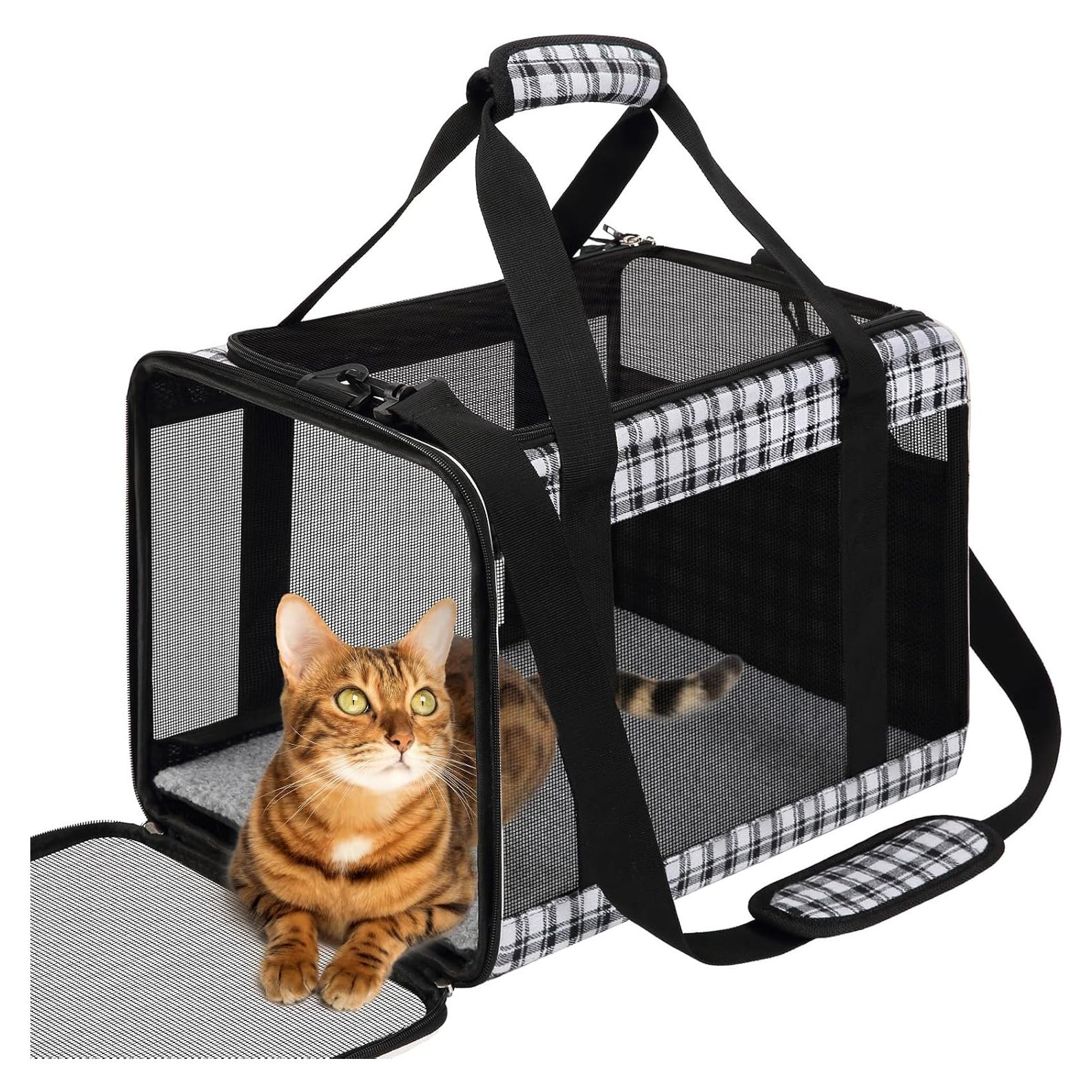 Transportadora Suave para Gatos EXPAWLORER Grande 43x30cm
