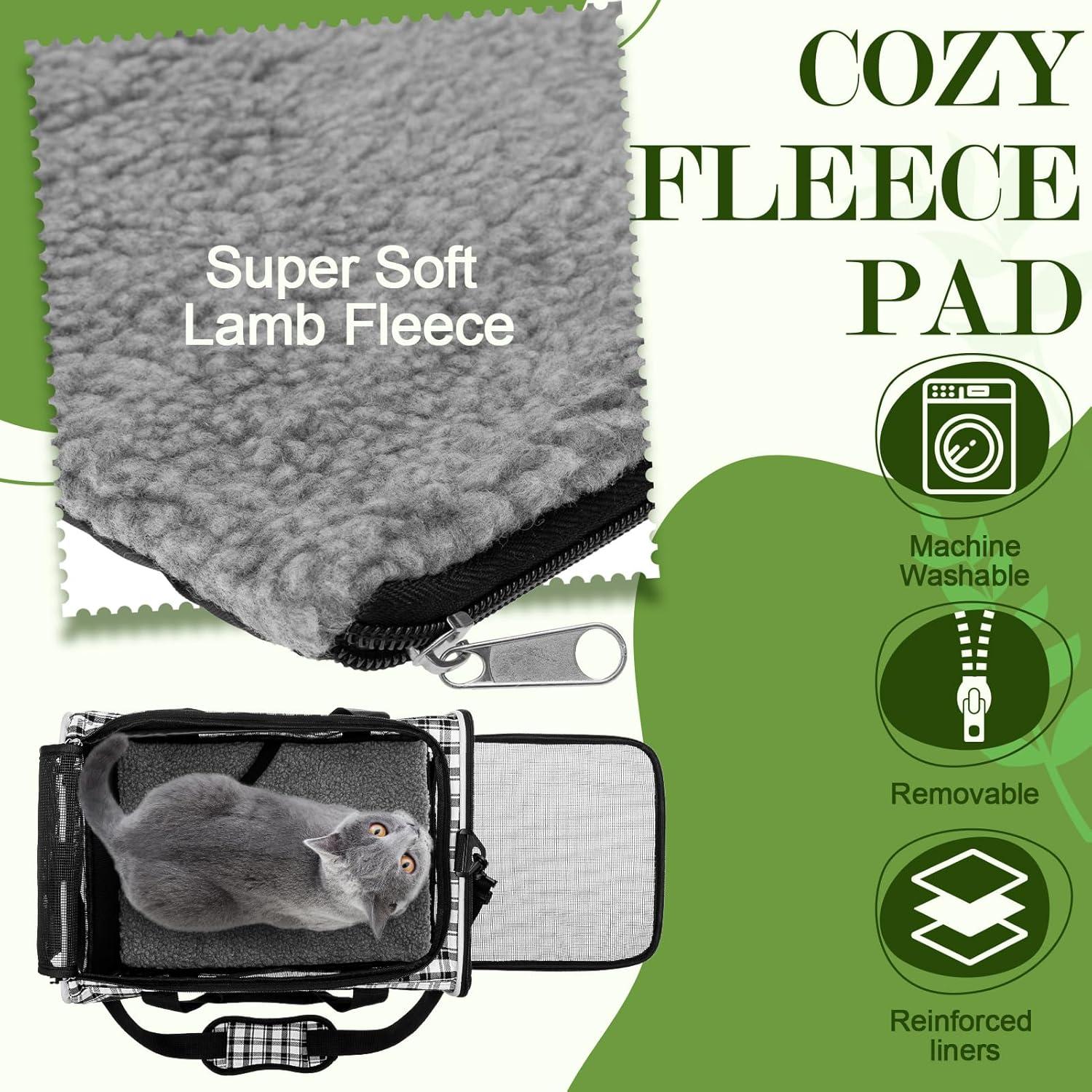 Transportadora Suave para Gatos EXPAWLORER Grande 43x30cm