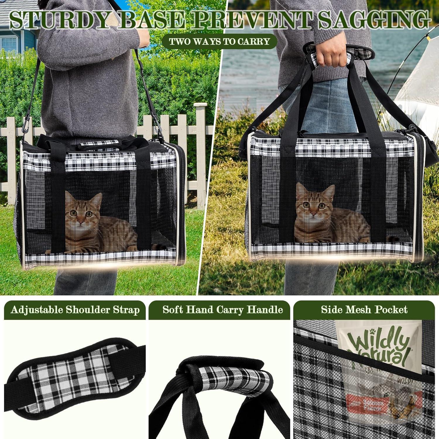 Transportadora Suave para Gatos EXPAWLORER Grande 43x30cm