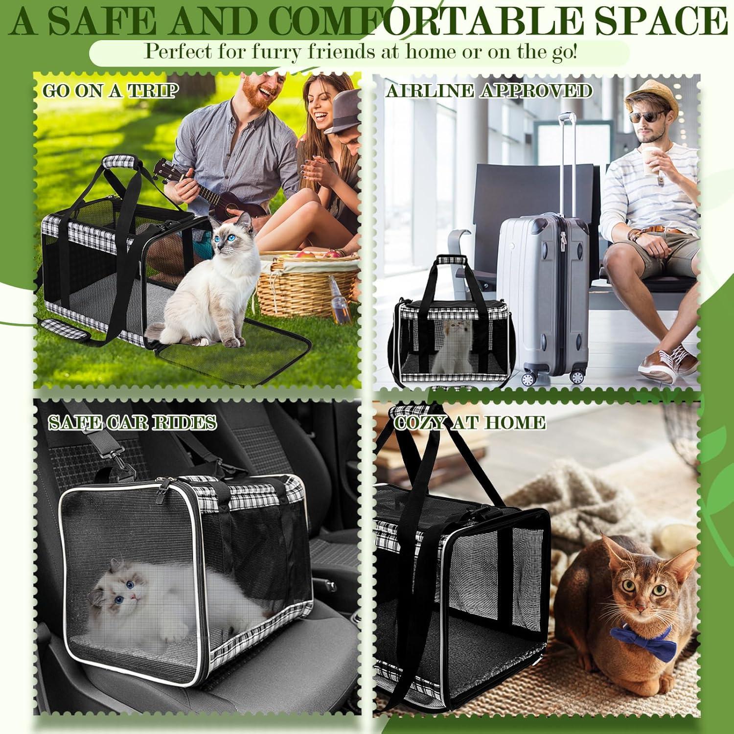 Transportadora Suave para Gatos EXPAWLORER Grande 43x30cm