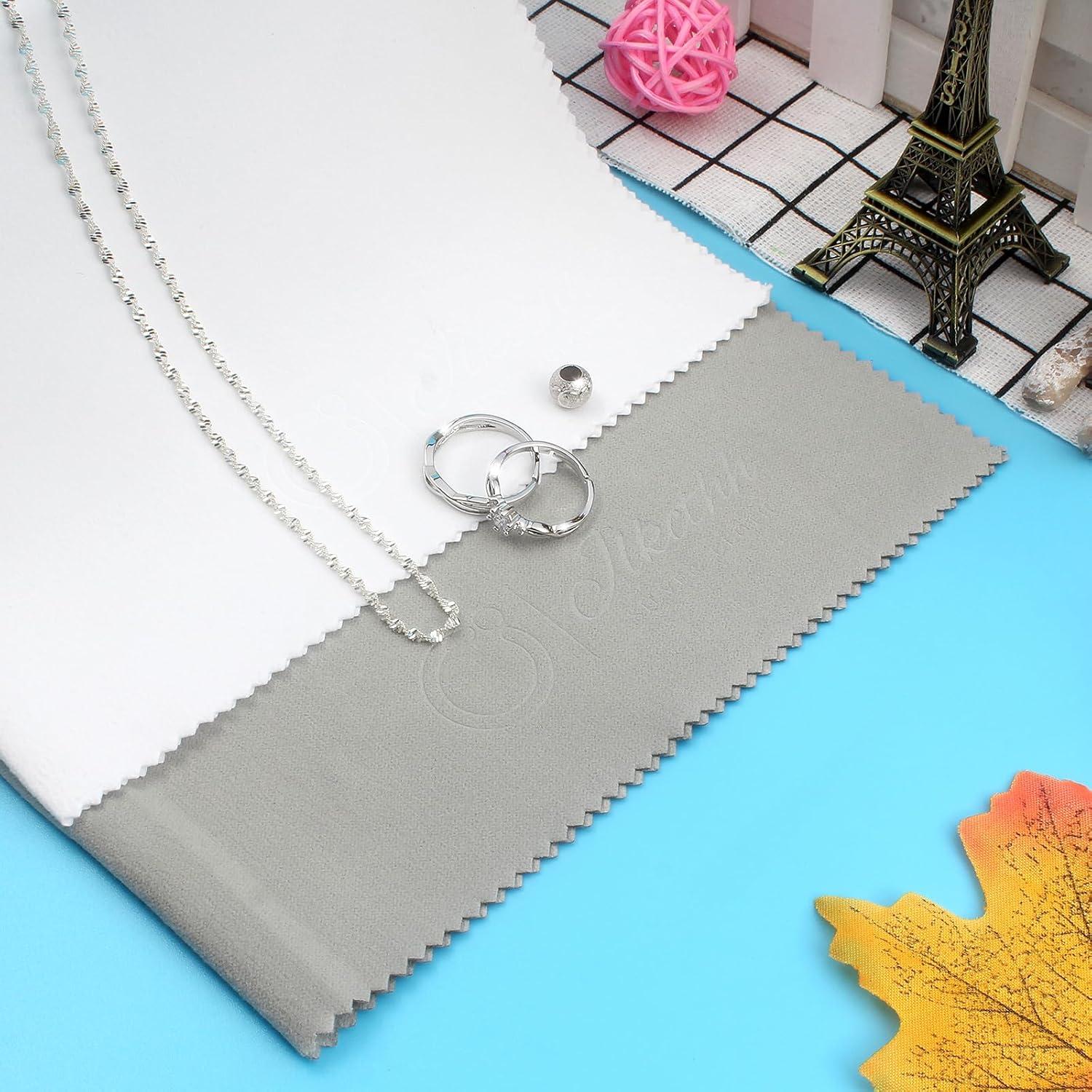 Paño de Limpieza y Pulido JLKCTHH 100% Algodón para Joyería