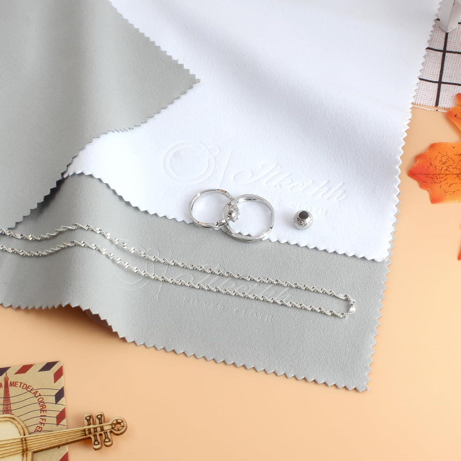 Paño de Limpieza y Pulido JLKCTHH 100% Algodón para Joyería