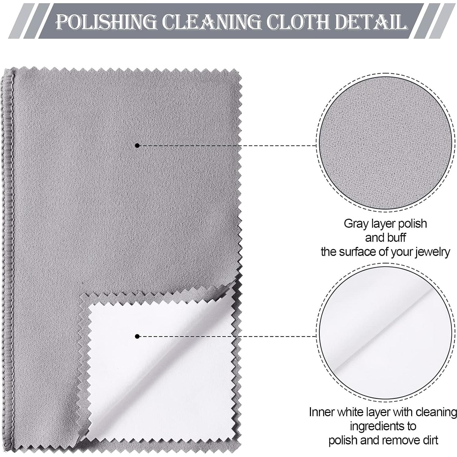 Juego de 8 Paños de Limpieza de Joyería Breling 28x35cm