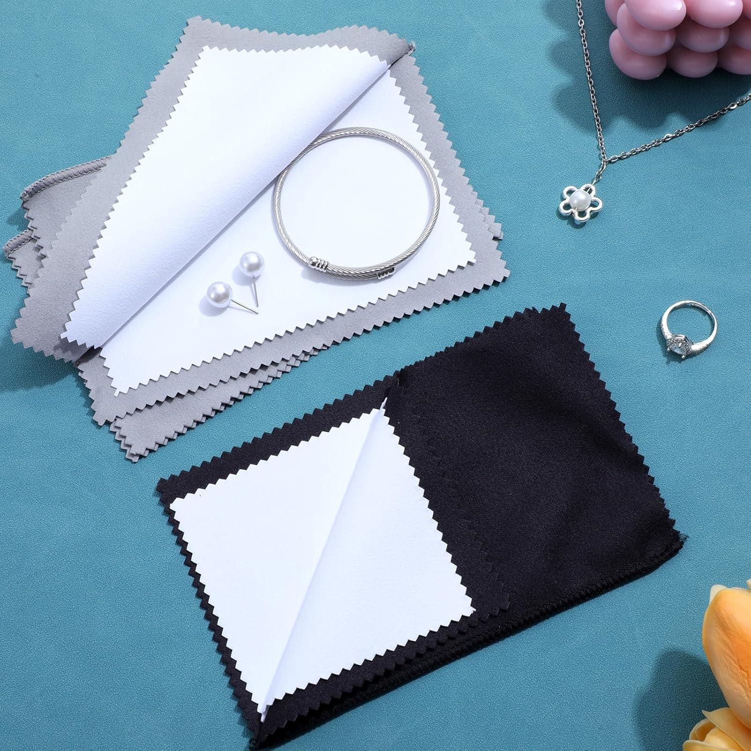 Set de 10 Paños Limpiadores de Joyería CIATBYYJ 19x16cm