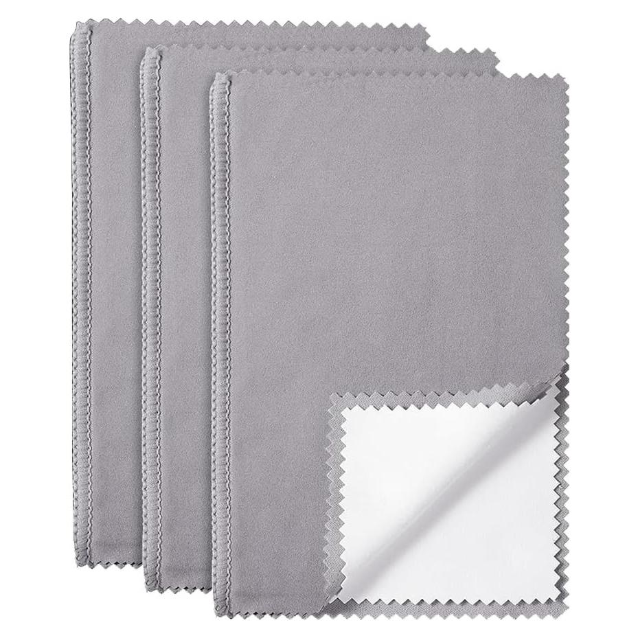 Paquete de 3 Paños de Limpieza de Joyería Fancypost 30x25cm