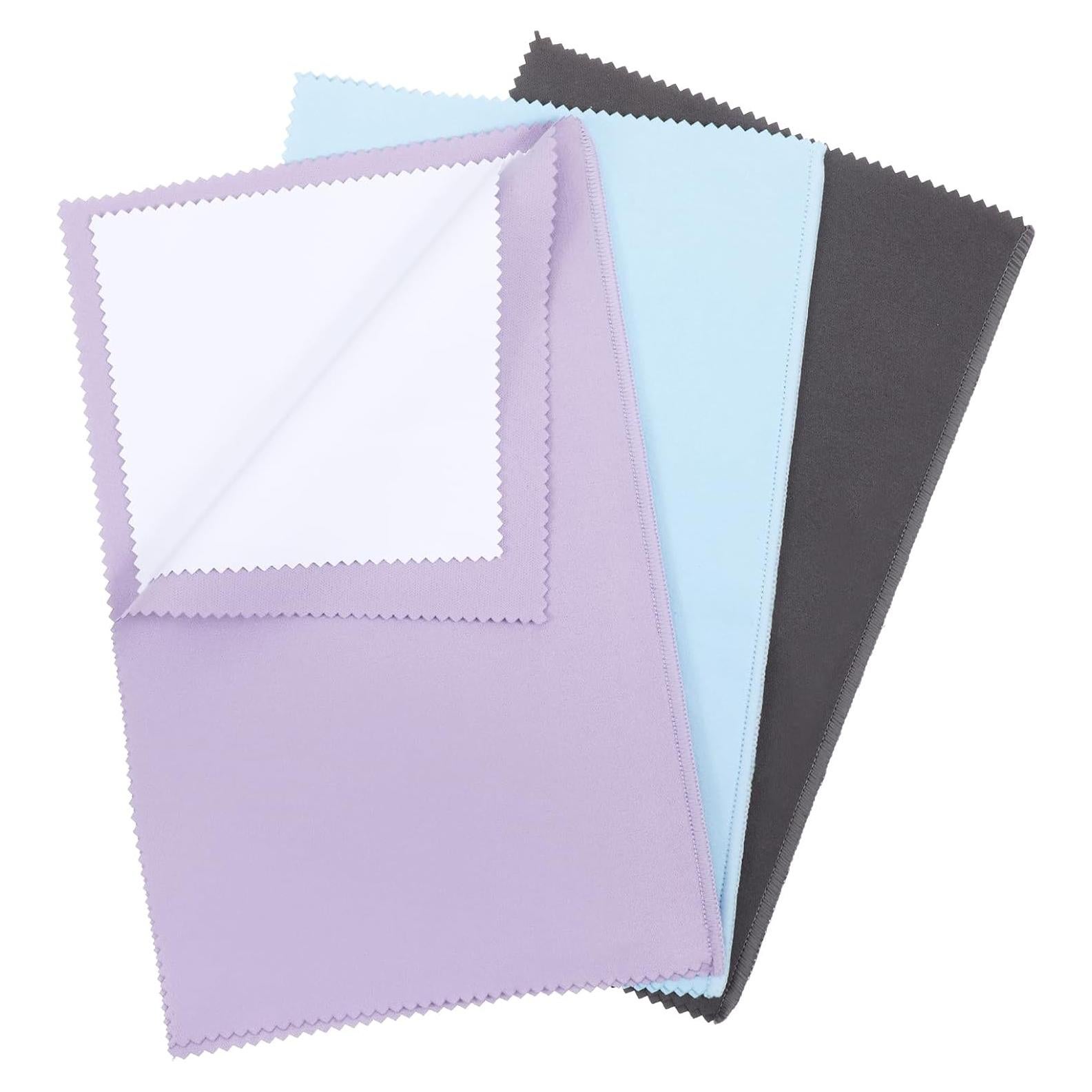 Paño de limpieza de joyas FdcZeyxior 3 PCS Microfibra 32.5x25.4 cm