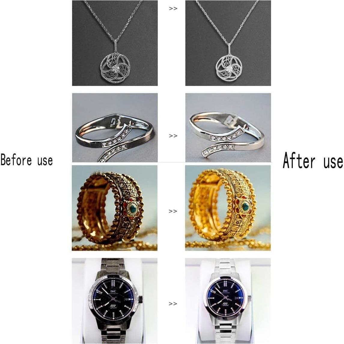 Juego de 2 Paños de Limpieza de Joyería de Plata LXQTThap