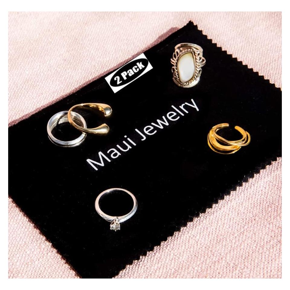 Paño Limpiador de Joyería Maui Microfibra 15x20 cm - Paquete de 2