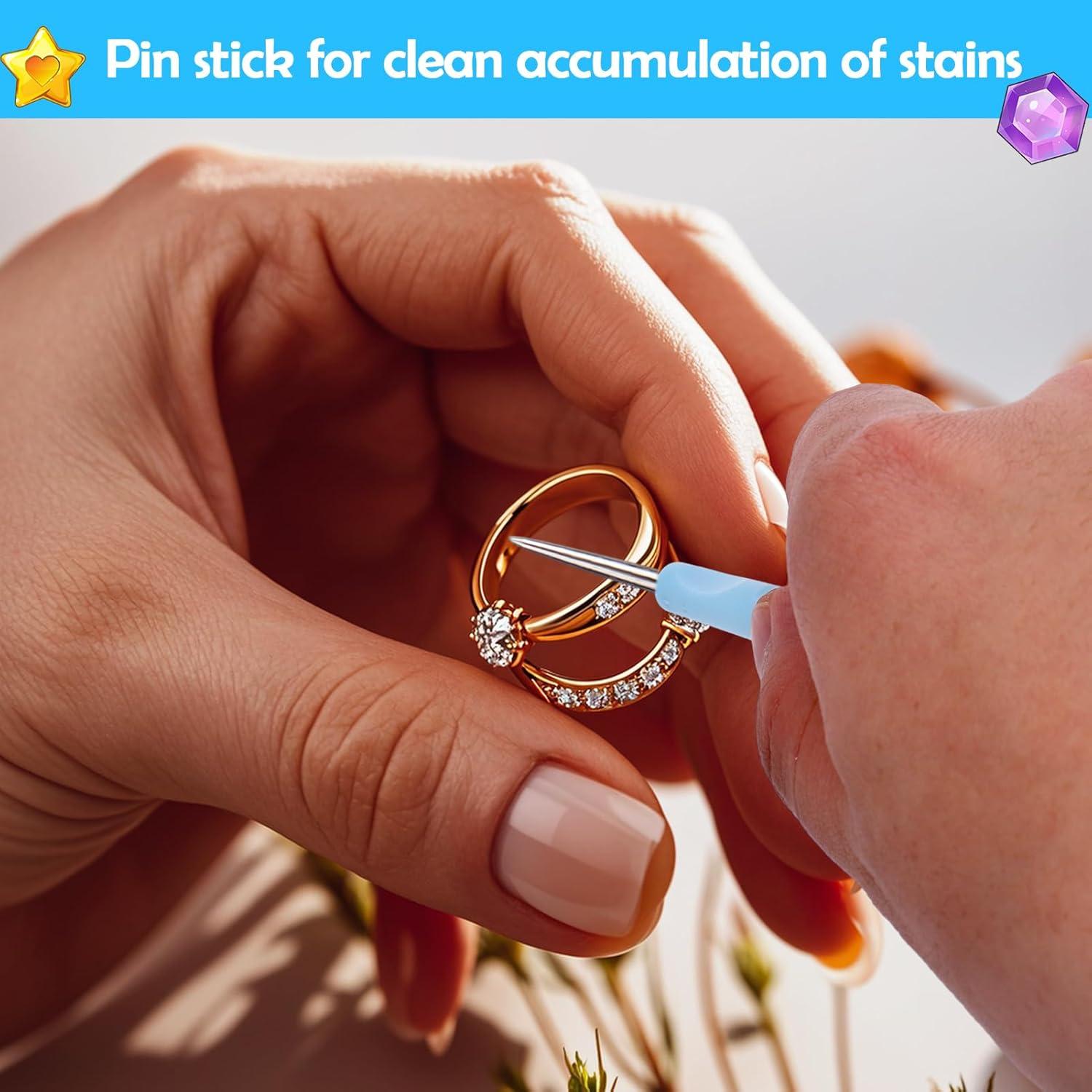 Juego de Cepillos y Paño de Limpieza Palksky para Joyas 5PCS