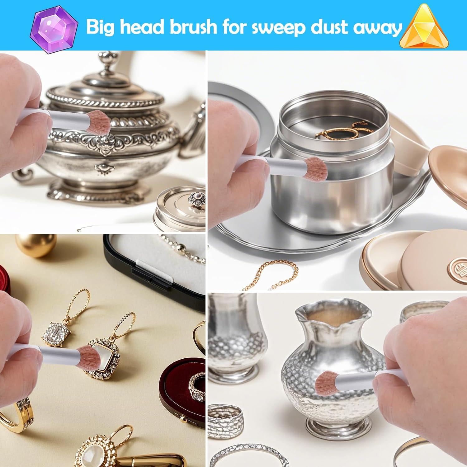 Juego de Cepillos y Paño de Limpieza Palksky para Joyas 5PCS