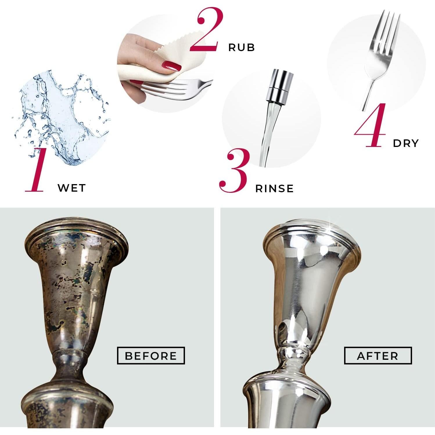 Toallitas Limpiadoras de Plata Connoisseurs - Paquete de 10