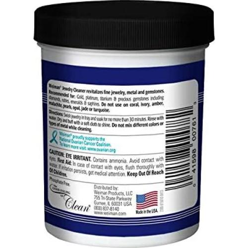 Limpiador de Joyería Weiman 198 g con Cepillo - Brillo Oro y Diamantes
