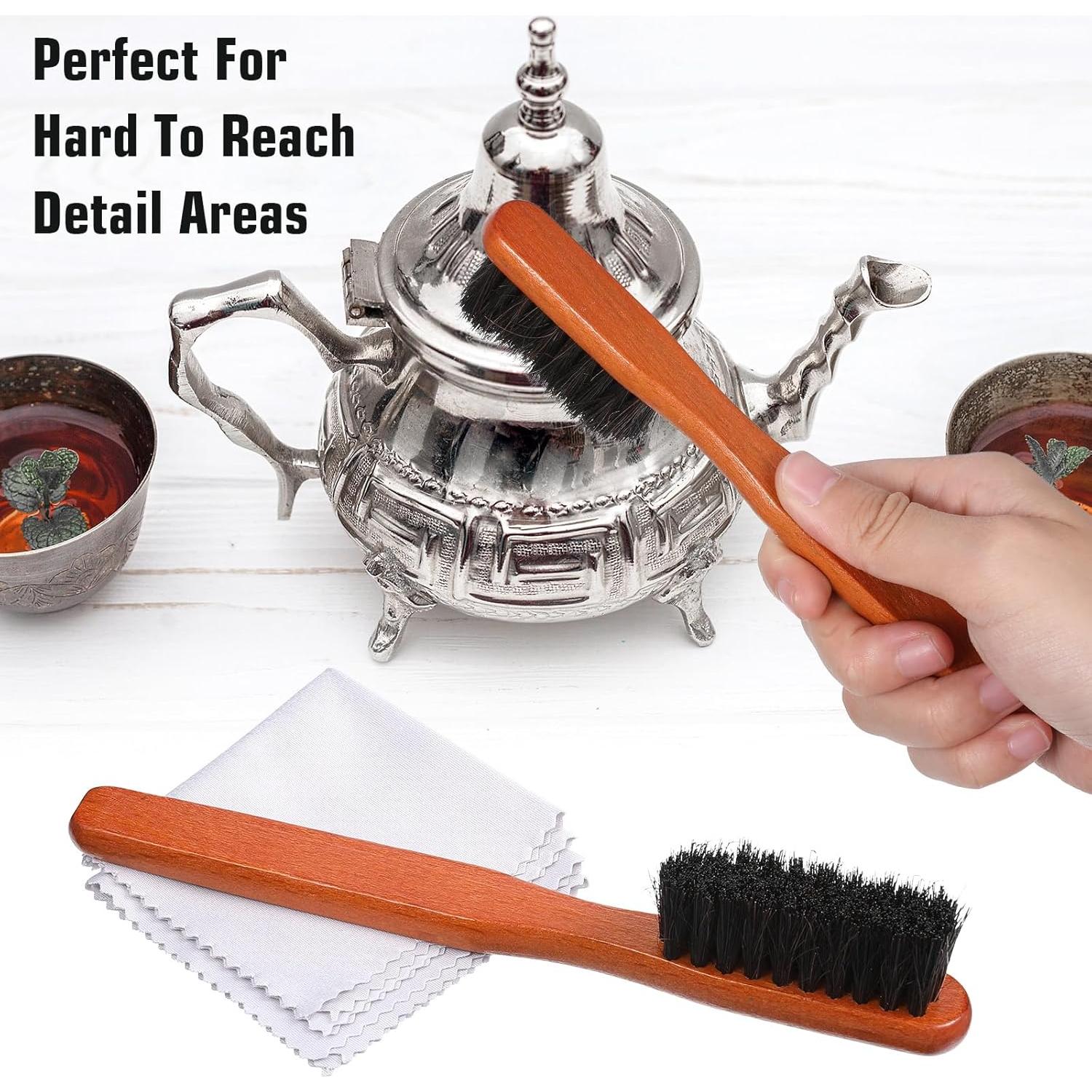 Juego de Limpieza de Joyería Neyauo 6 Piezas Cepillos y Paños