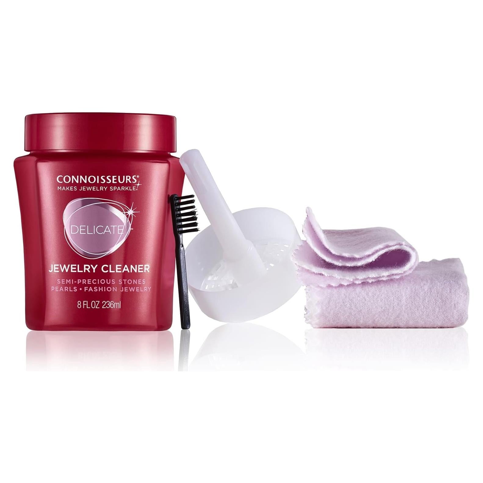 Kit de Limpieza de Joyería Connoisseurs - Solución 226g y Paños