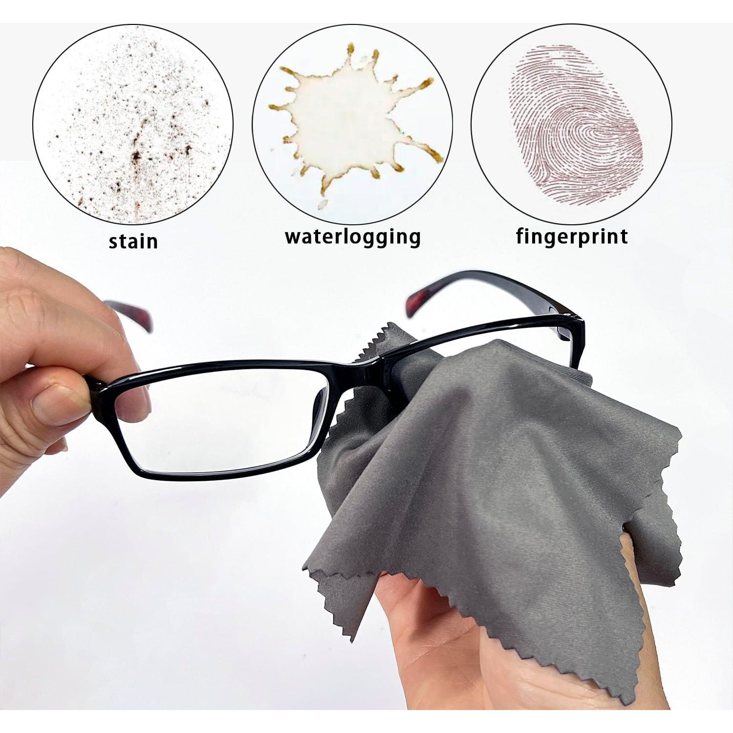 Paquete de 30 Paños de Microfibra FOJOO 15x18cm Sin Rayas