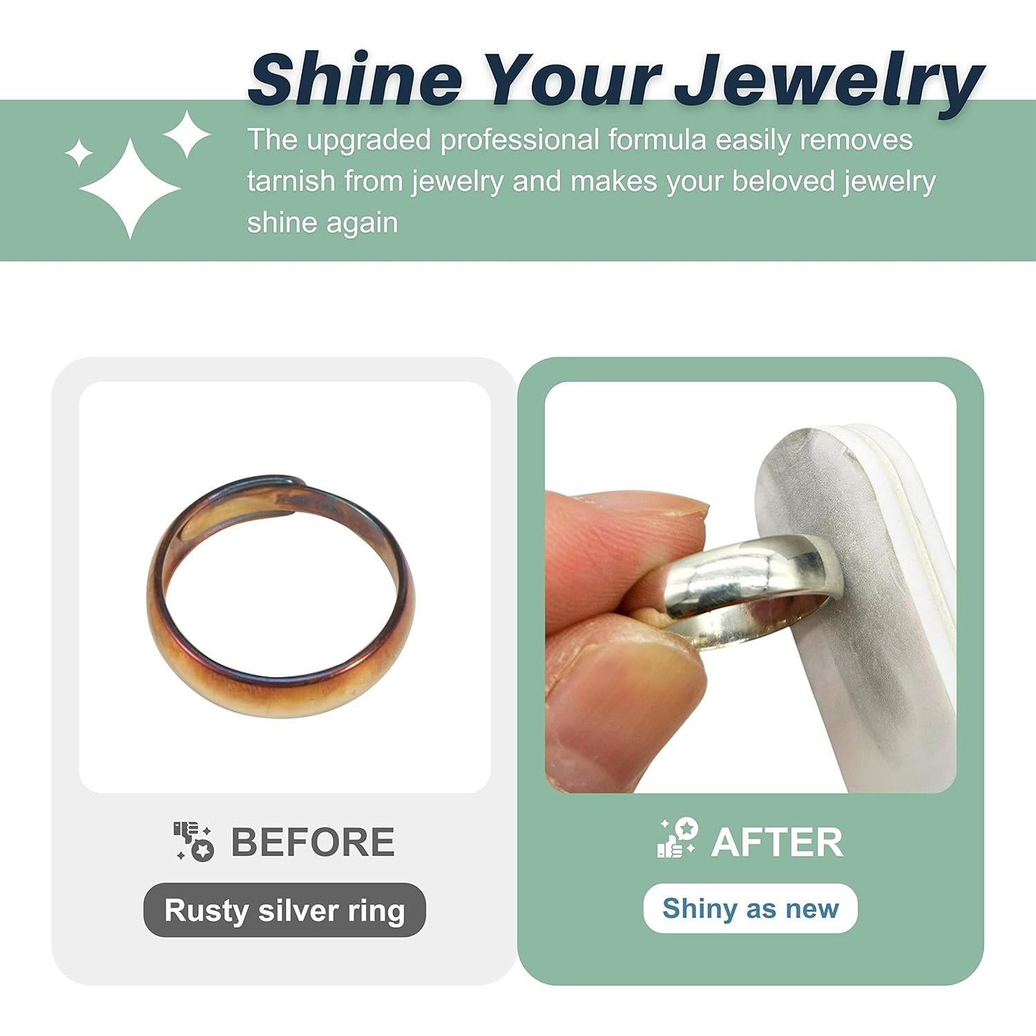 Palitos de Pulido Plateados CATIFLIN 20pcs 9cm para Joyas