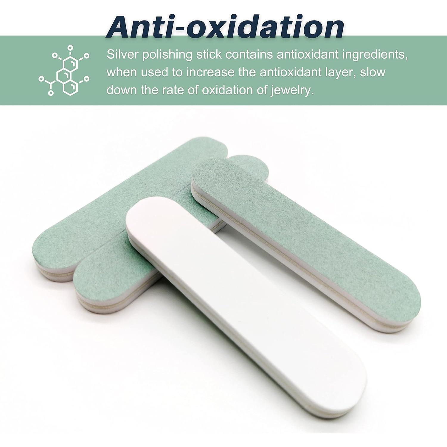 Palitos de Pulido Plateados CATIFLIN 20pcs 9cm para Joyas