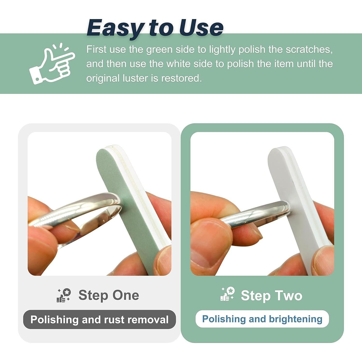 Palitos de Pulido Plateados CATIFLIN 20pcs 9cm para Joyas