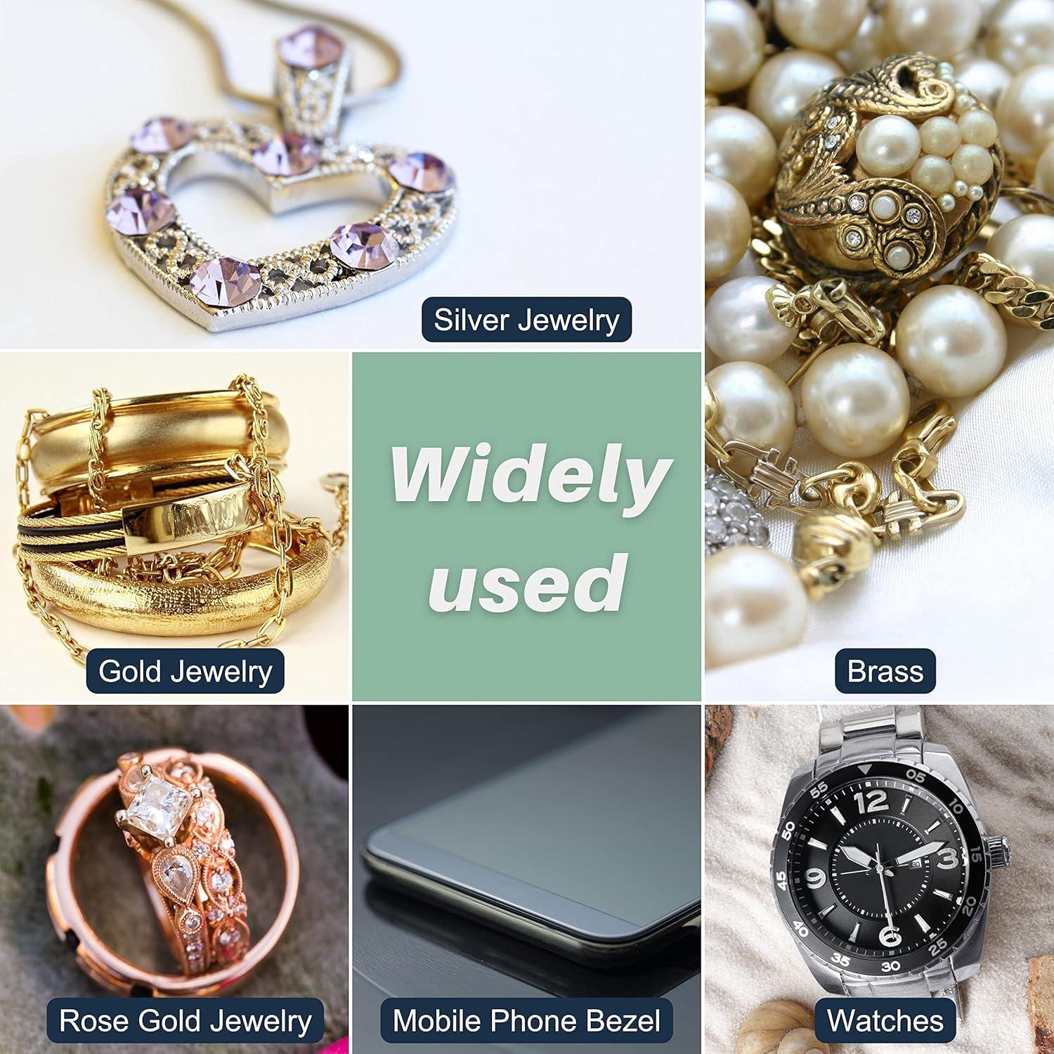 Palitos de Pulido Plateados CATIFLIN 20pcs 9cm para Joyas