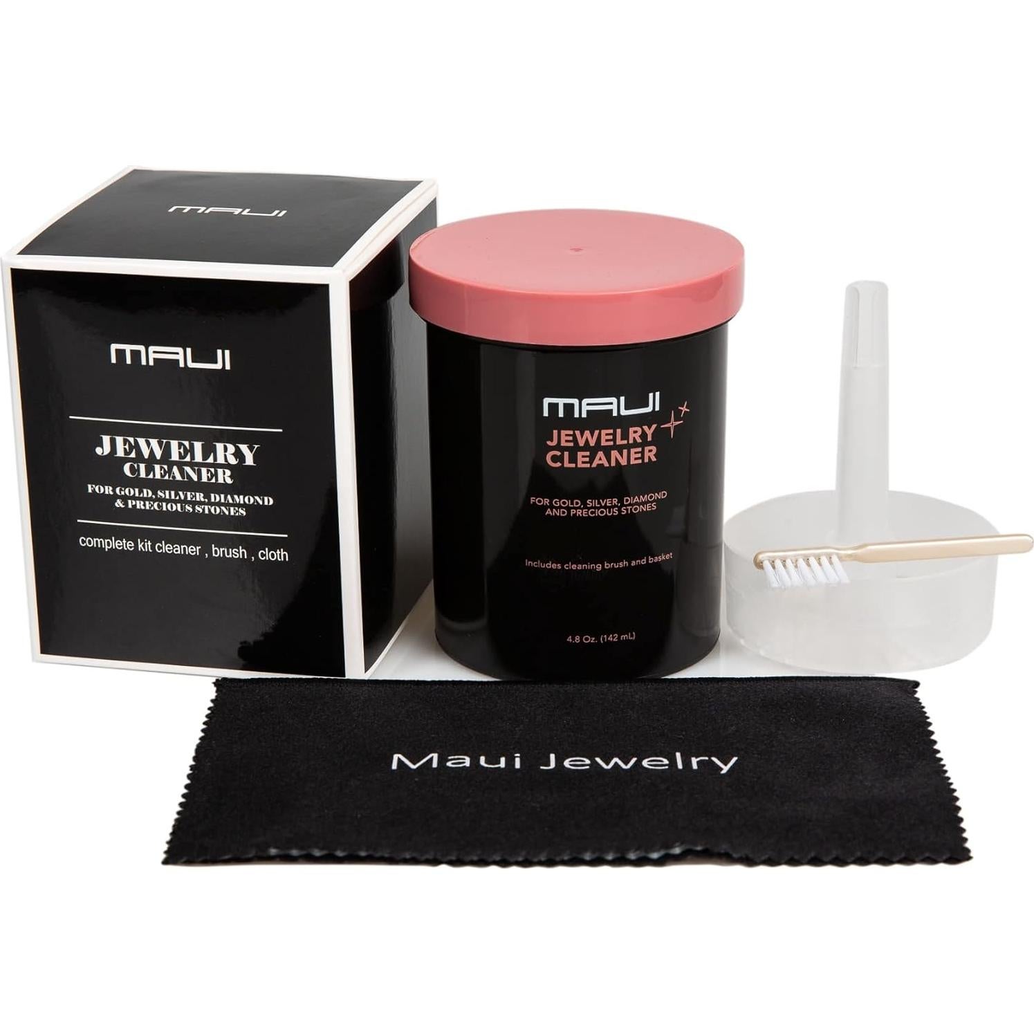 Limpiador de Joyería Líquido Maui 142 ml con Paño Suave