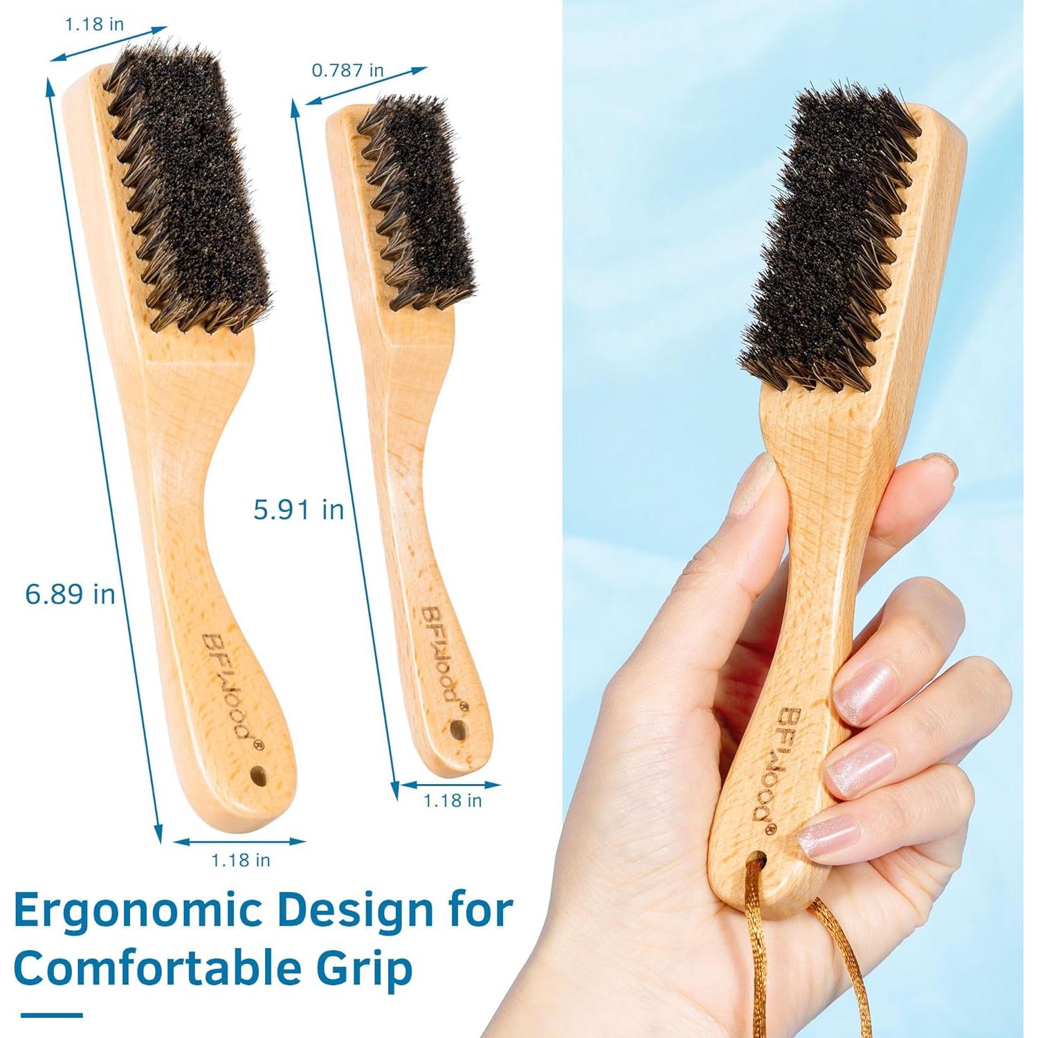 Juego de Cepillos de Limpieza de Plata BFWood - 2 Piezas