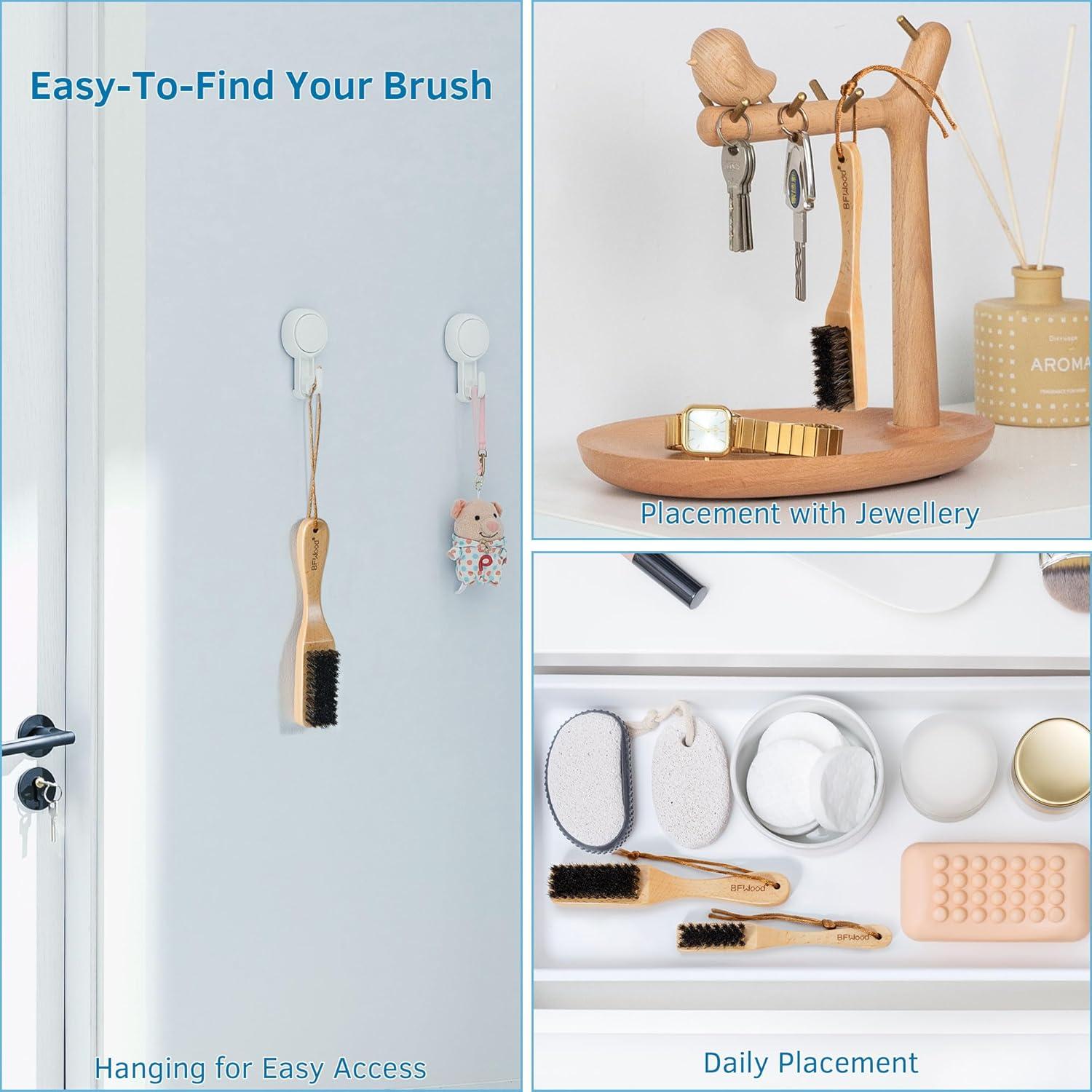 Juego de Cepillos de Limpieza de Plata BFWood - 2 Piezas