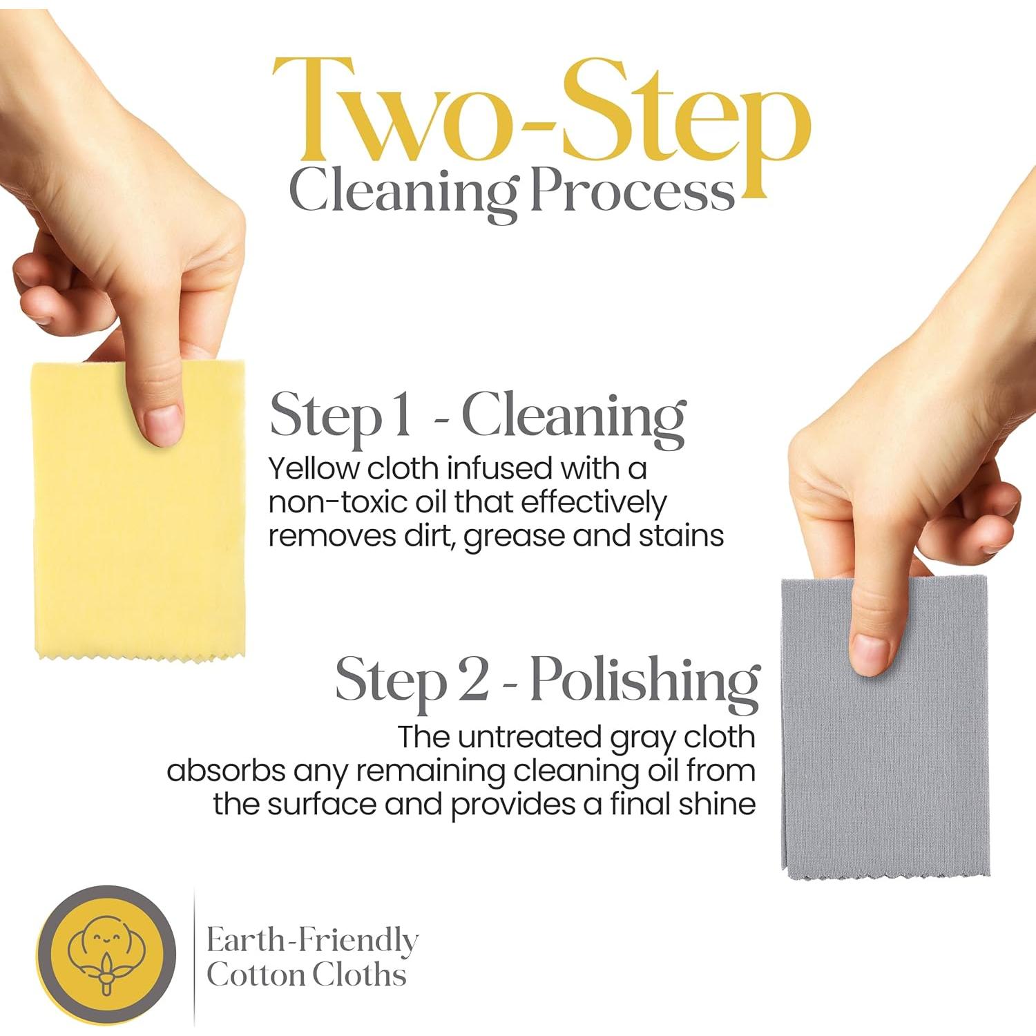 Paño de Pulido Mayflower 100% Algodón 28x36 cm - Limpieza Metales