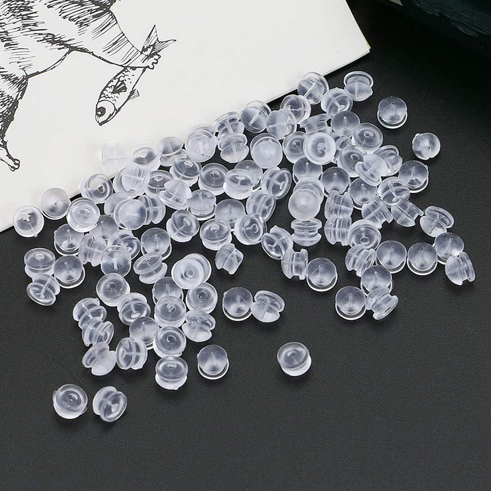 Tapones de Silicona Suave JJKKZVZ para Pendientes con Paño