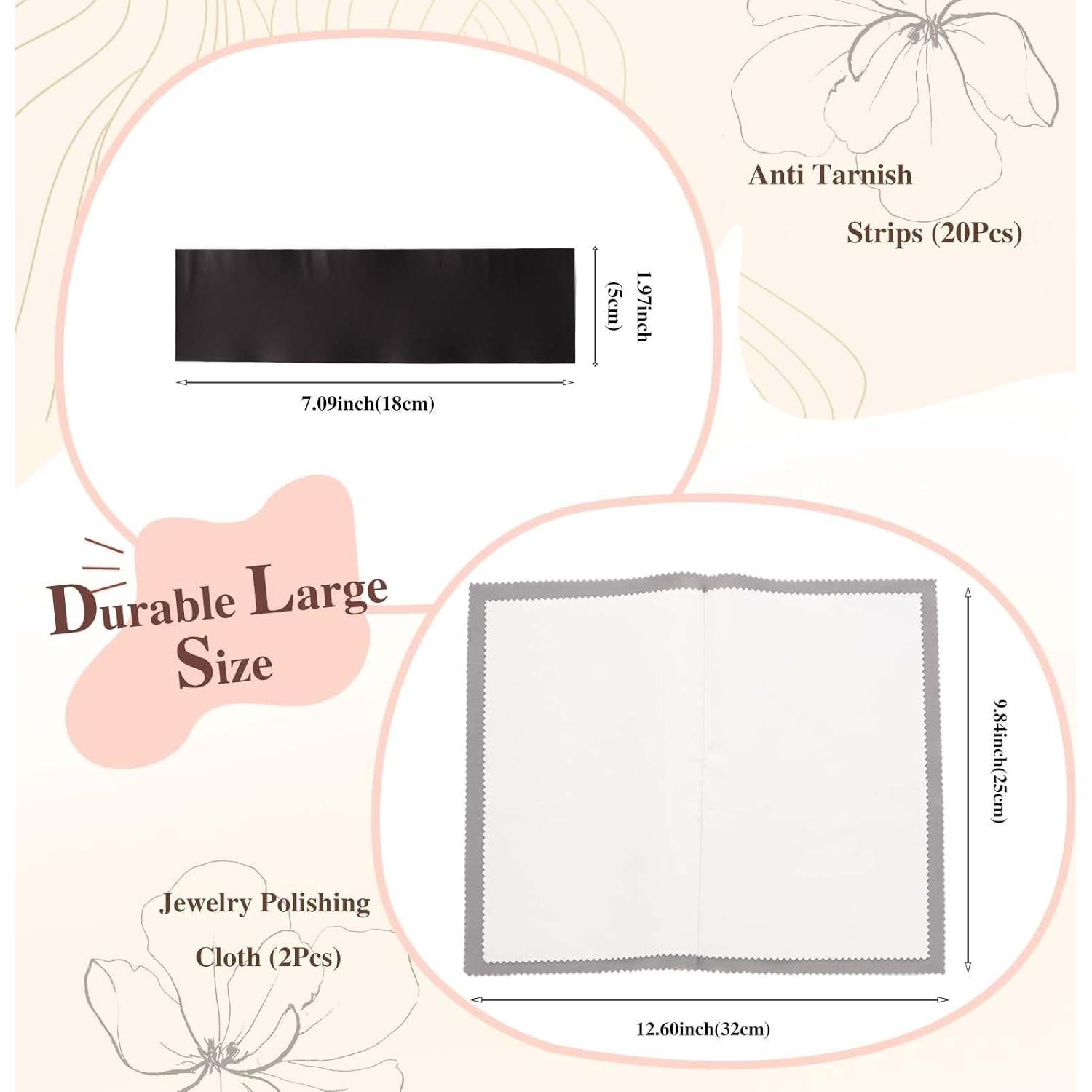 Combo Tiras Antioxidantes y Paños de Pulido de Joyería