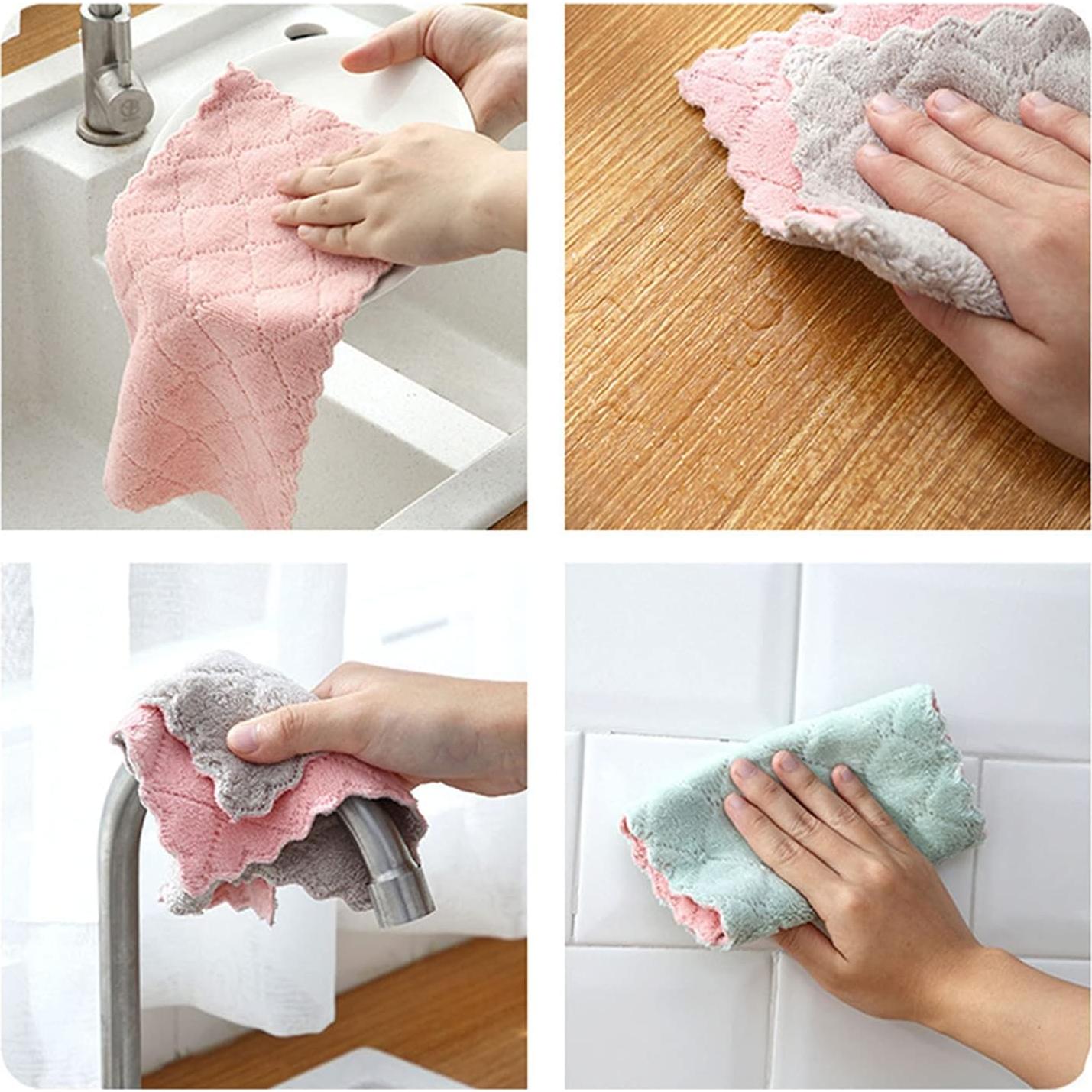 Paquete de 12 Toallas de Cocina Reutilizables SAOYOAS 26x16 cm