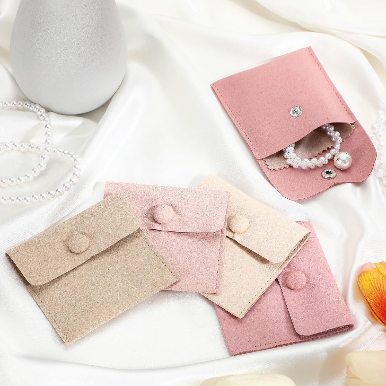 Cunno 120 Bolsas de Microfibra para Joyería con Paño 8x8cm