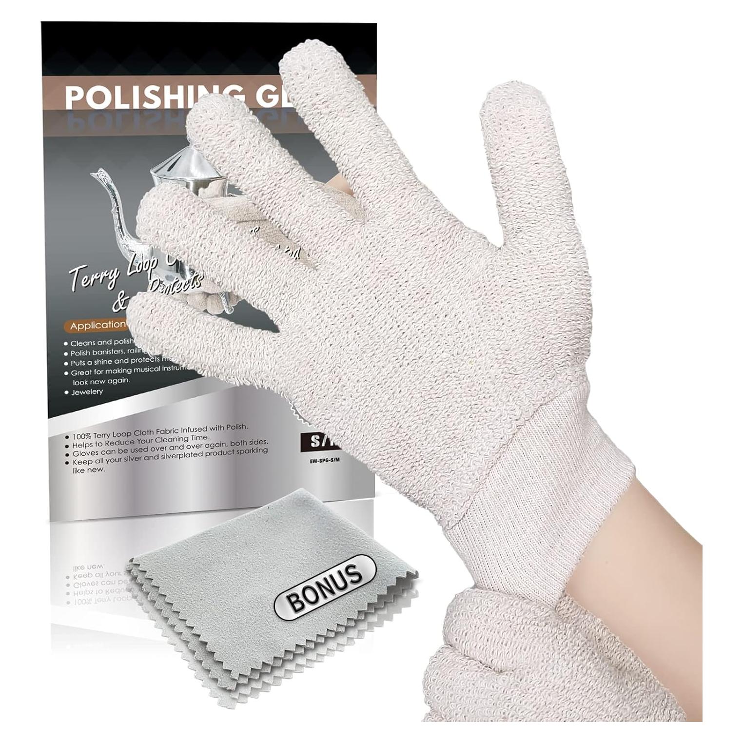 Guantes de Pulido Evridwear L/XL para Plata y Latón