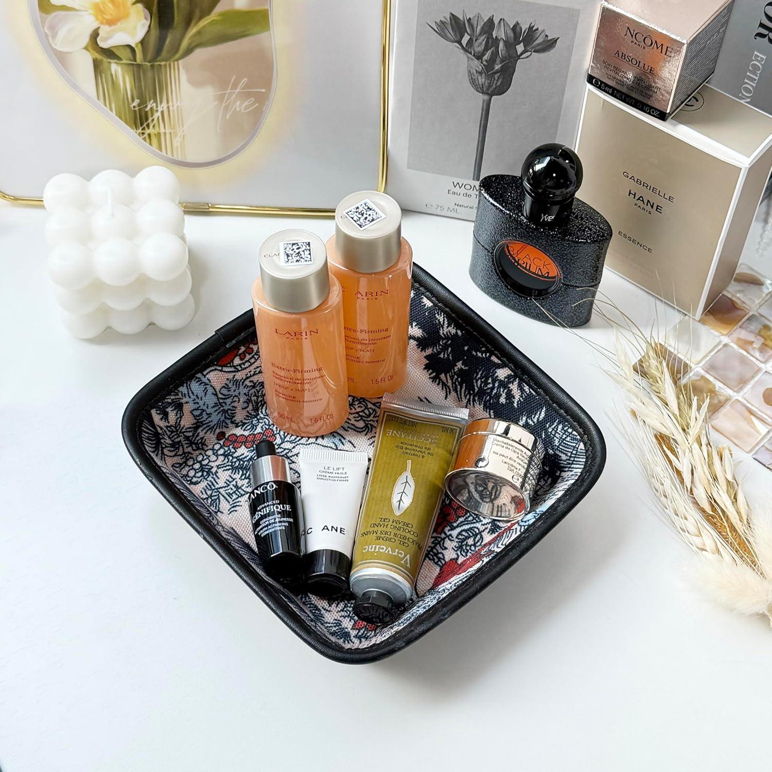 Bandeja Organizadora de Joyería TIGERMILLION Naranja-Rojo 15.5x15.5 cm