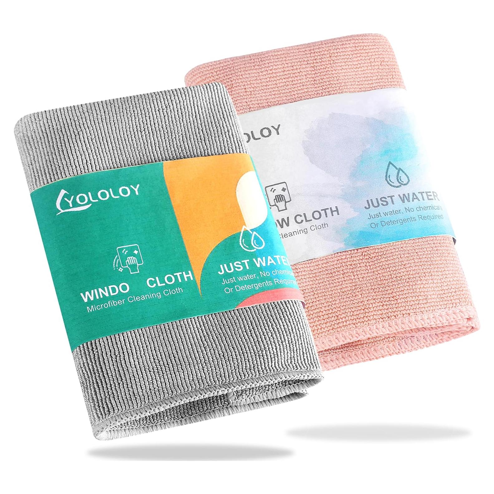 Paño de Limpieza Reutilizable YOLOLOY Enviro 35x35cm Gris/Rosa