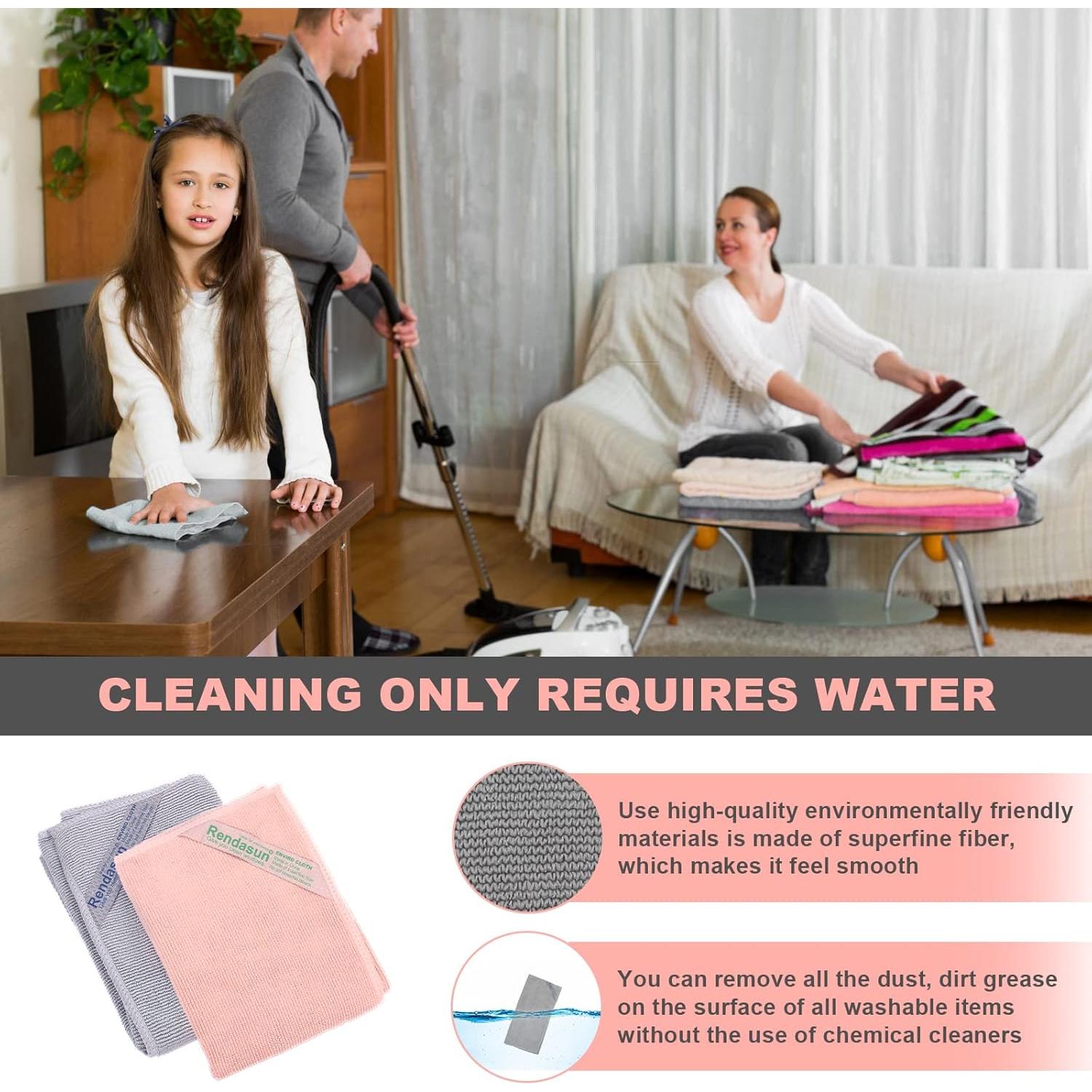 Paño de Limpieza Reutilizable YOLOLOY Enviro 35x35cm Gris/Rosa