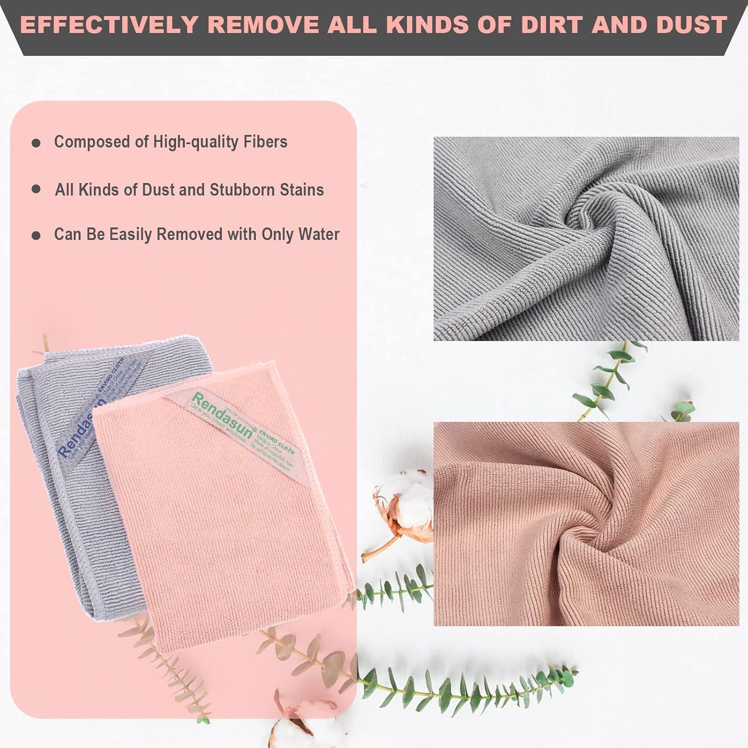 Paño de Limpieza Reutilizable YOLOLOY Enviro 35x35cm Gris/Rosa