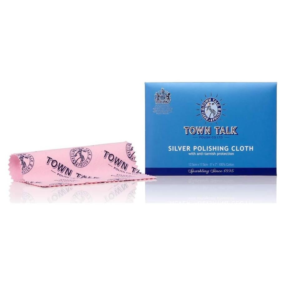 Paño de Pulido de Plata Town Talk Antitarnish 12.5x17.5cm