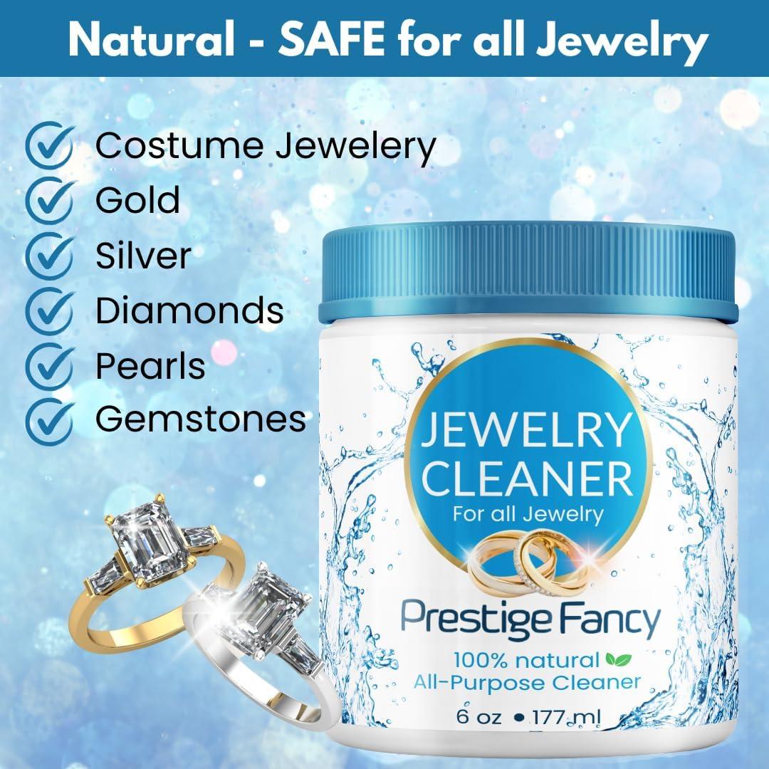 Kit Limpiador de Joyería Prestige 6 OZ - Incluye Cepillo y Paño