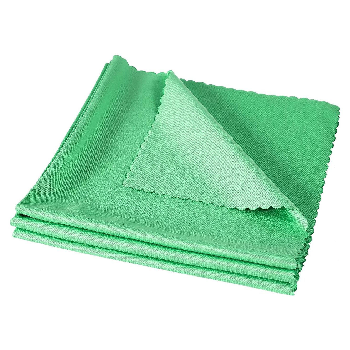 Paños de Limpieza de Microfibra 30x30cm 3pcs Verde para Instrumentos
