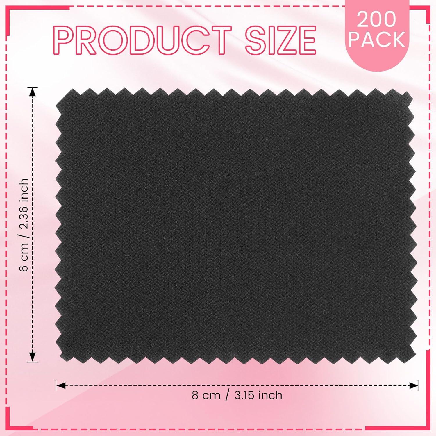 200 Paños de Limpieza de Joyería Tatuo 6x8 cm Doble Cara