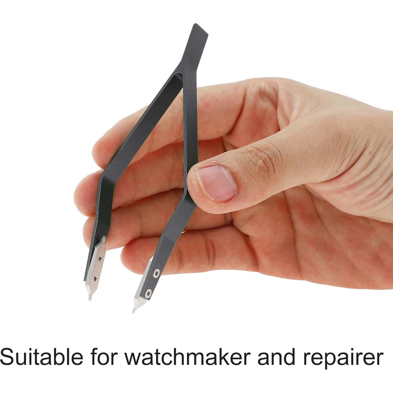 Pinzas para barras de resorte de reloj VOCOSTE - Aluminio 11.5x0.9cm