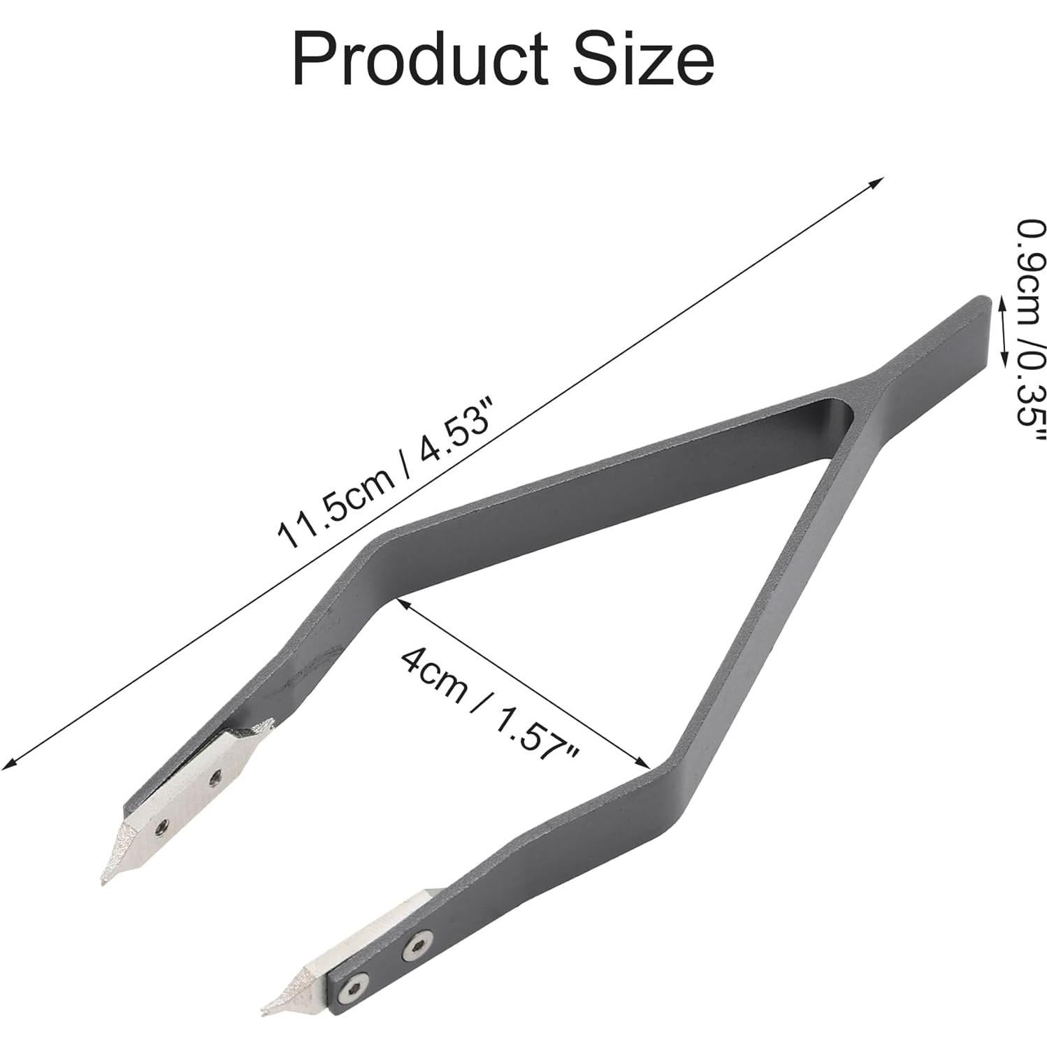 Pinzas para barras de resorte de reloj VOCOSTE - Aluminio 11.5x0.9cm