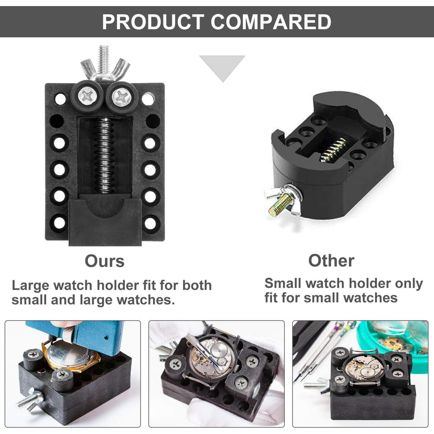 Kit de Reparación de Reloj Anezus 187 Piezas con Herramientas